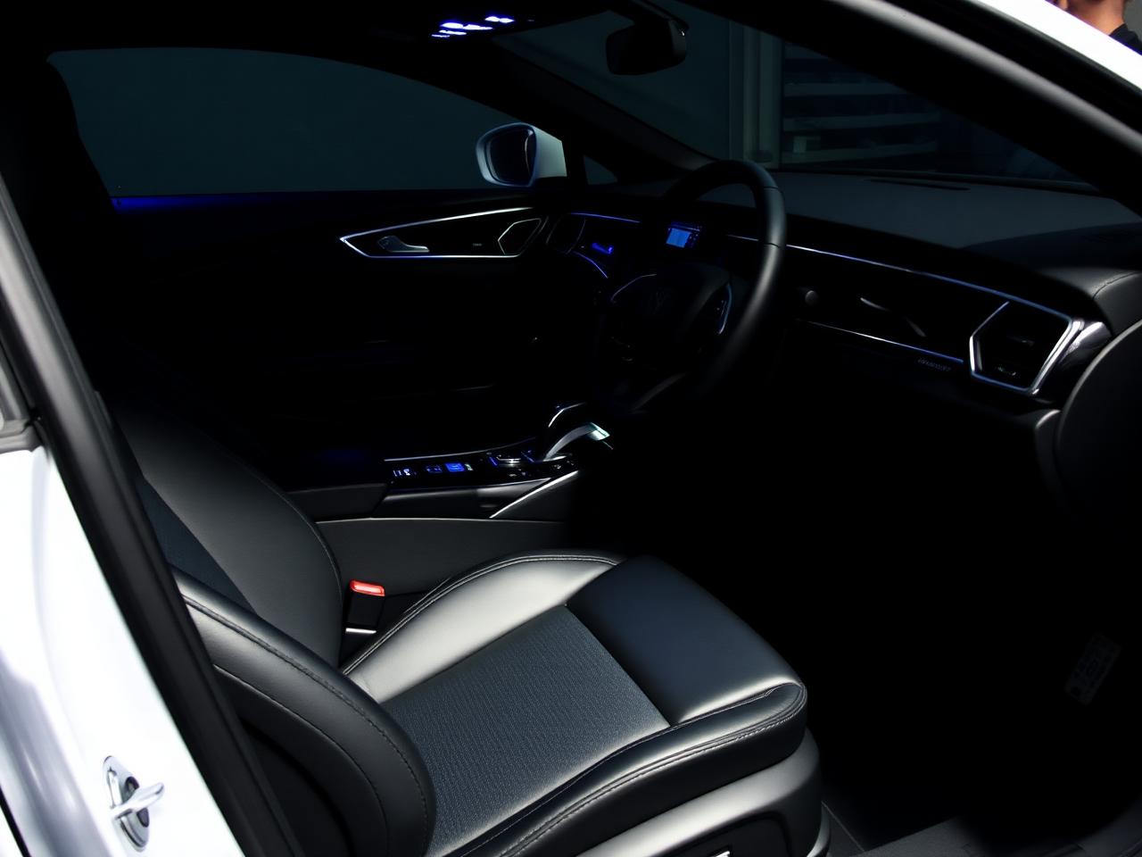 Cockpit reset, leather, plastics, glass